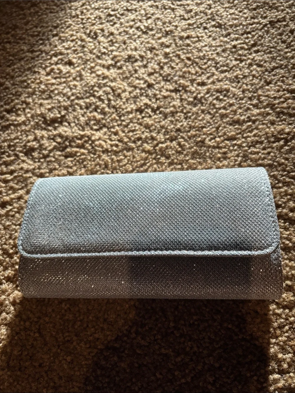 Sparkling Silver Clutch Evening Bag